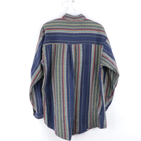 Vintage 90s Streetwear Geometric Print Shirt - Picture 5 of 8